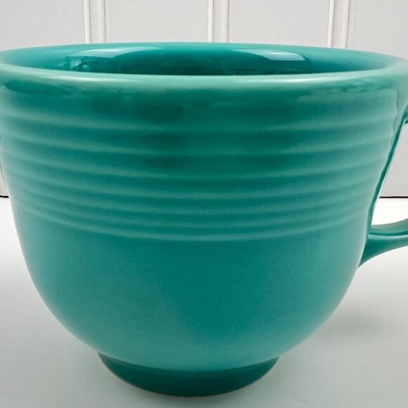 Fiesta HLC Homer Laughlin Set of 2 Coffee Teacup Mugs Turquoise Made in USA - Picture 11 of 15